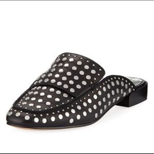 Dolce Vita Flat Studded Leather Mule